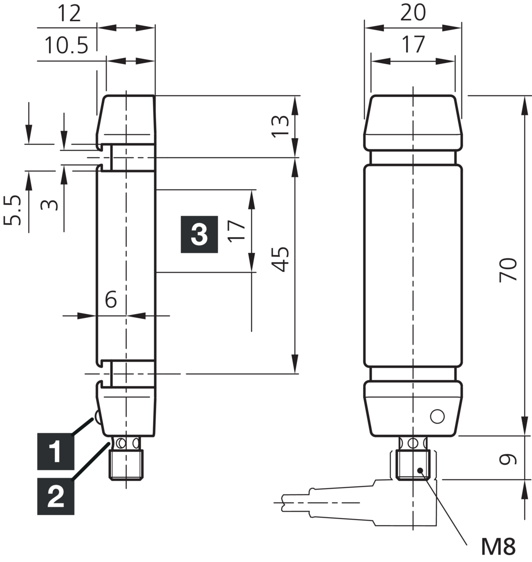 Sensor Di-soric Is 70 Psk-tssl - 24vdc - Pnp - No - 200ma - Imagen 2