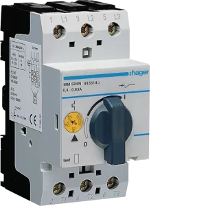 GUARDAMOTOR HAGER MM504N - 0,4 A 0,63 AMP