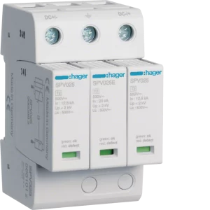 LIMITADOR SOBRE TENSION FOTOVOLTAICO HAGER SPV 325 TIPO 2